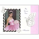 Butterfly Path in Pink Use Your Own Photo Quince Años Invitation