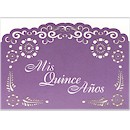Lovely Lavender Quince Años Invitation