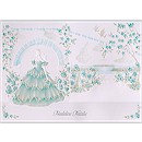 Fairytale Garden in Teal Quinceañera Invitation