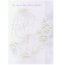 Bonita in Pearl Quince Años invitation