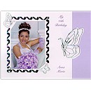 Butterfly Path in Purple Use Your Own Photo Quince Años Invitation