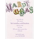 Mardi Gras Quince Años Invitation